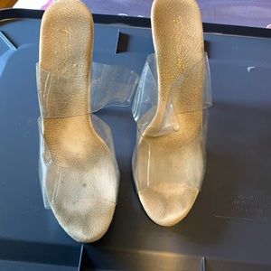 Clear competition heels
